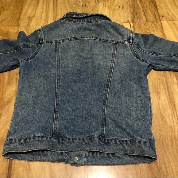 NWOT Tommy Bahama Jacket Kids Girls 10 Blue Medium Wash Denim Distressed - Picture 10 of 10